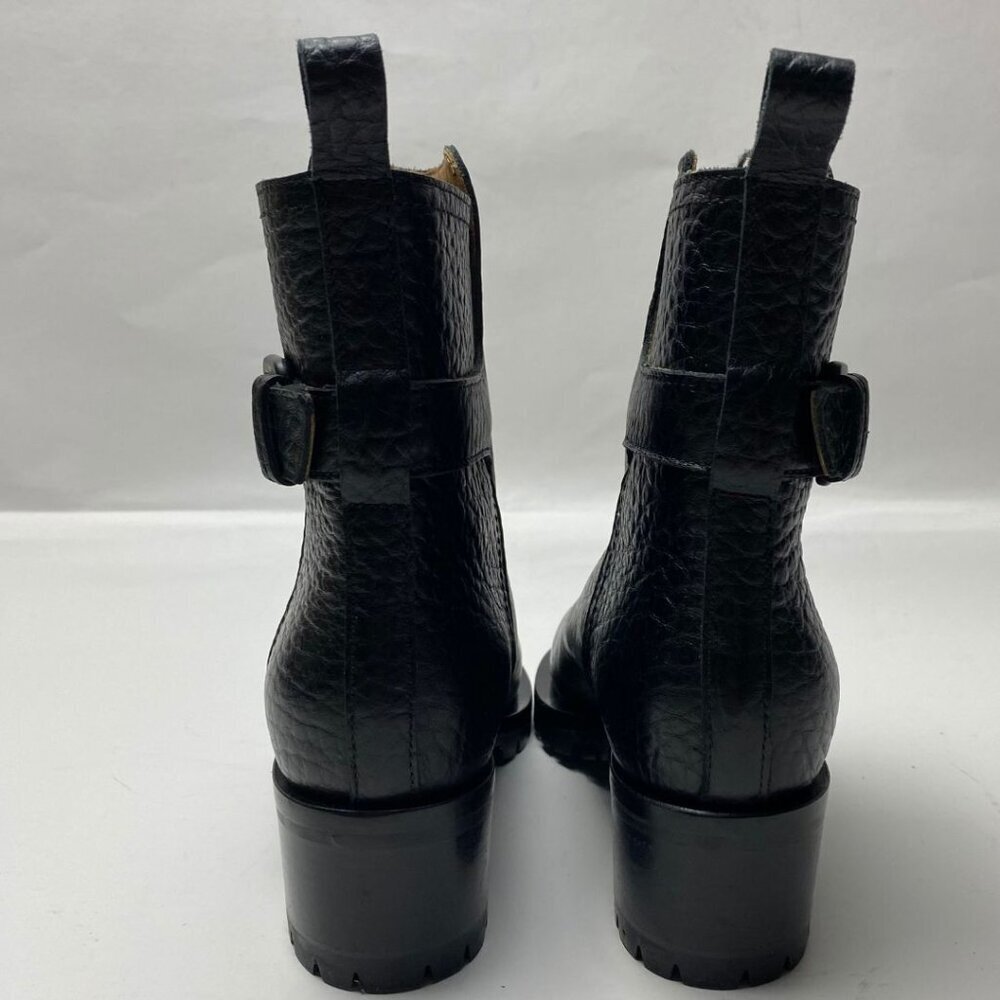 L'AUTRE CHOSE Buckle Black Leather Boots Size 36 - Picture 7 of 10